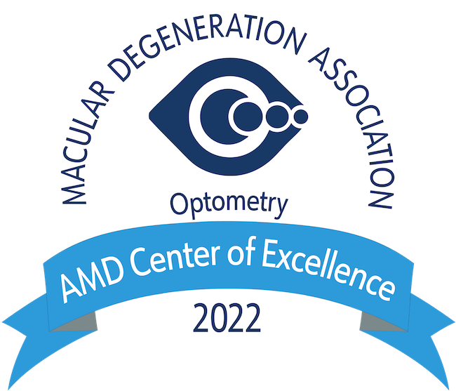 Macular Degeneration Association Center of Excellence 2022 badge 